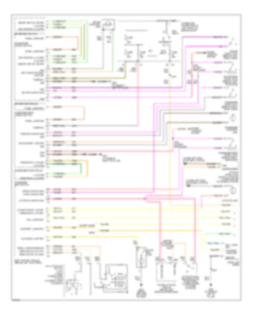 Interior Lights Wiring Diagram 1 of 2 for Chrysler Pacifica 2007