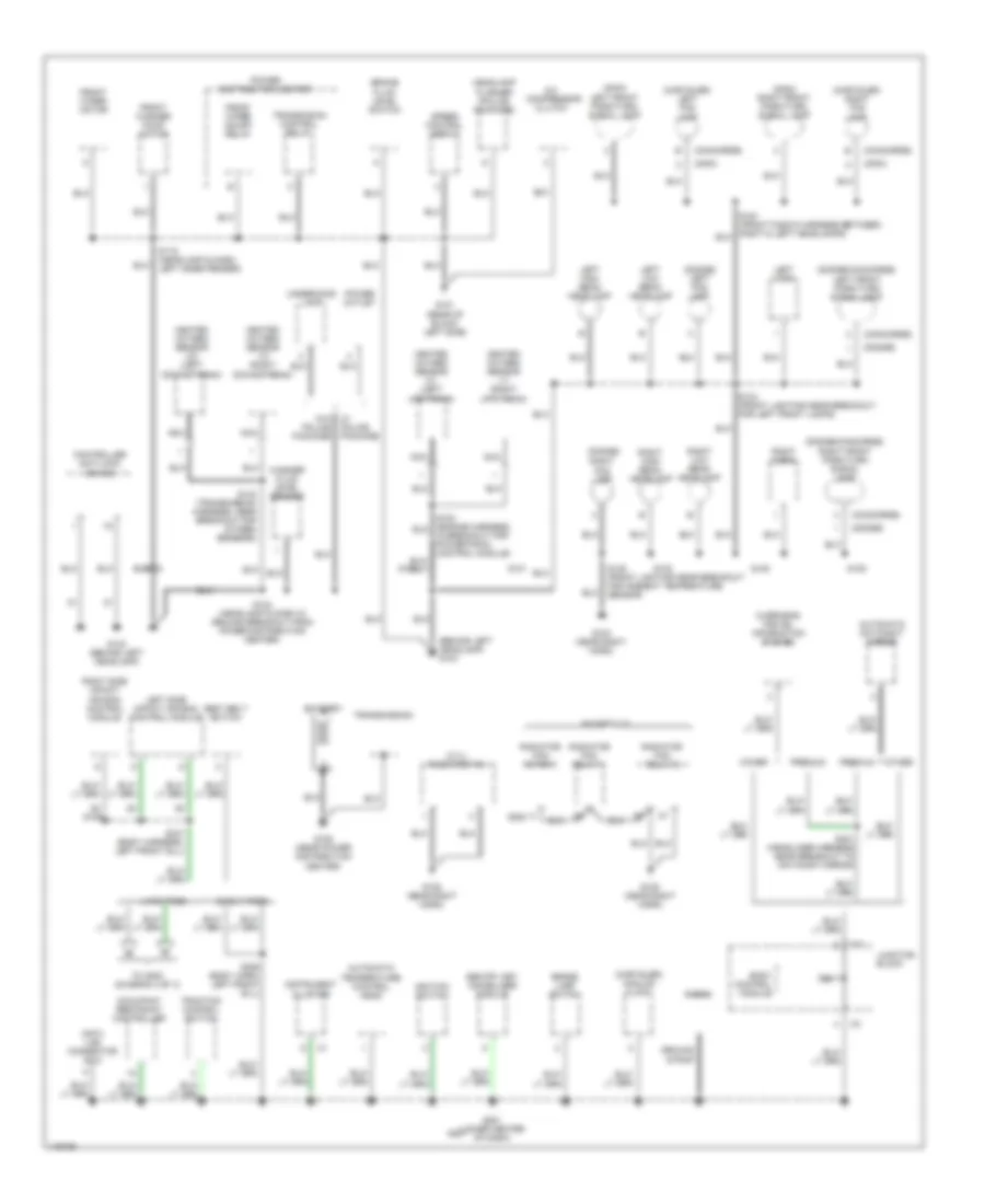 Ground Distribution Wiring Diagram 1 of 3 for Chrysler 300M 2002
