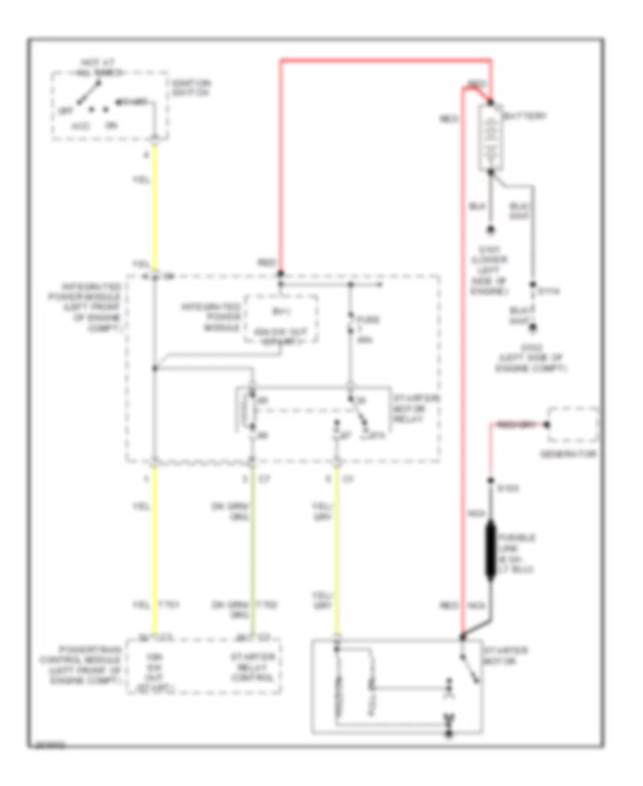 Starting Wiring Diagram for Chrysler Pacifica Limited 2007