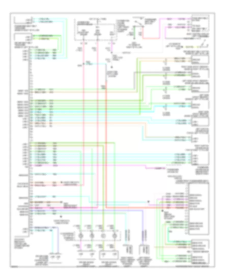 Supplemental Restraints Wiring Diagram for Chrysler Pacifica Limited 2007
