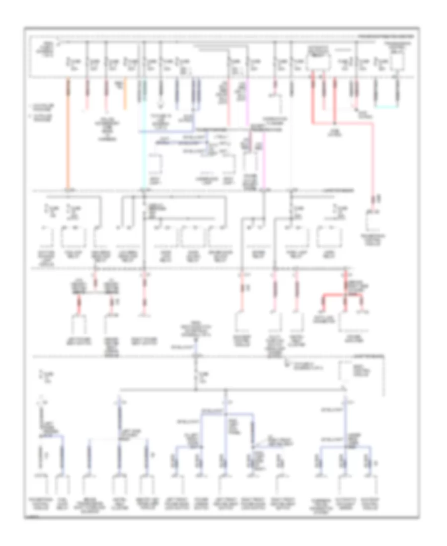 Power Distribution Wiring Diagram (2 of 3) for Chrysler 300M Special 2002