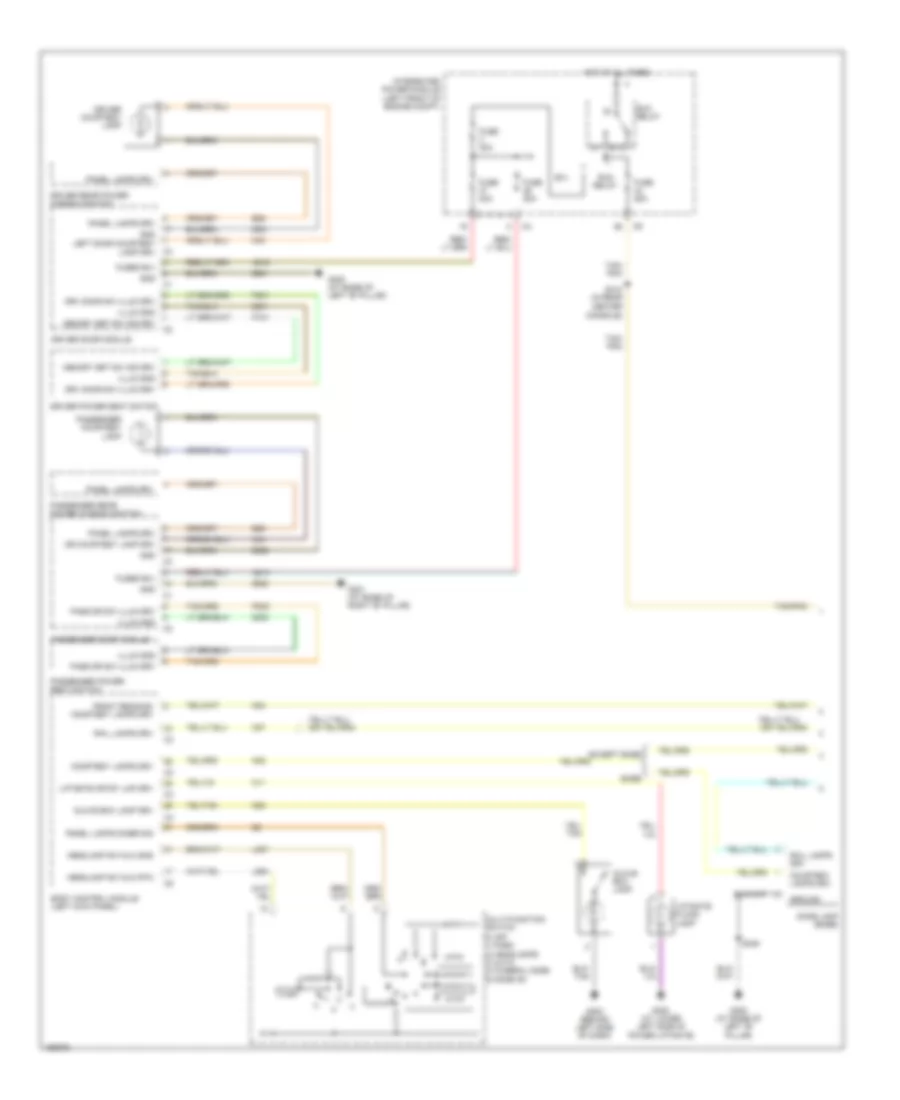 Interior Lights Wiring Diagram 1 of 2 for Chrysler Pacifica 2005
