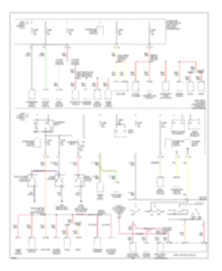 Power Distribution Wiring Diagram 2 of 2 for Chrysler Pacifica 2005