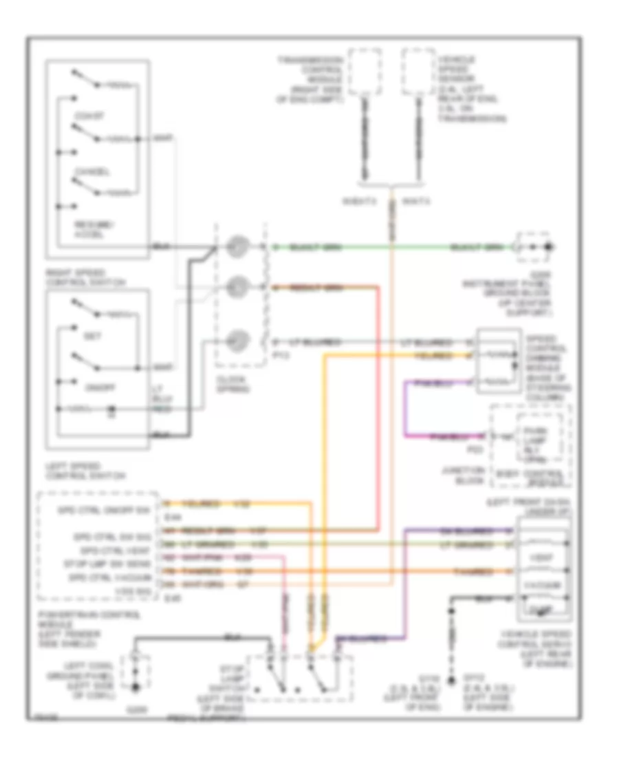 Cruise Control Wiring Diagram for Chrysler Town  Country 1996
