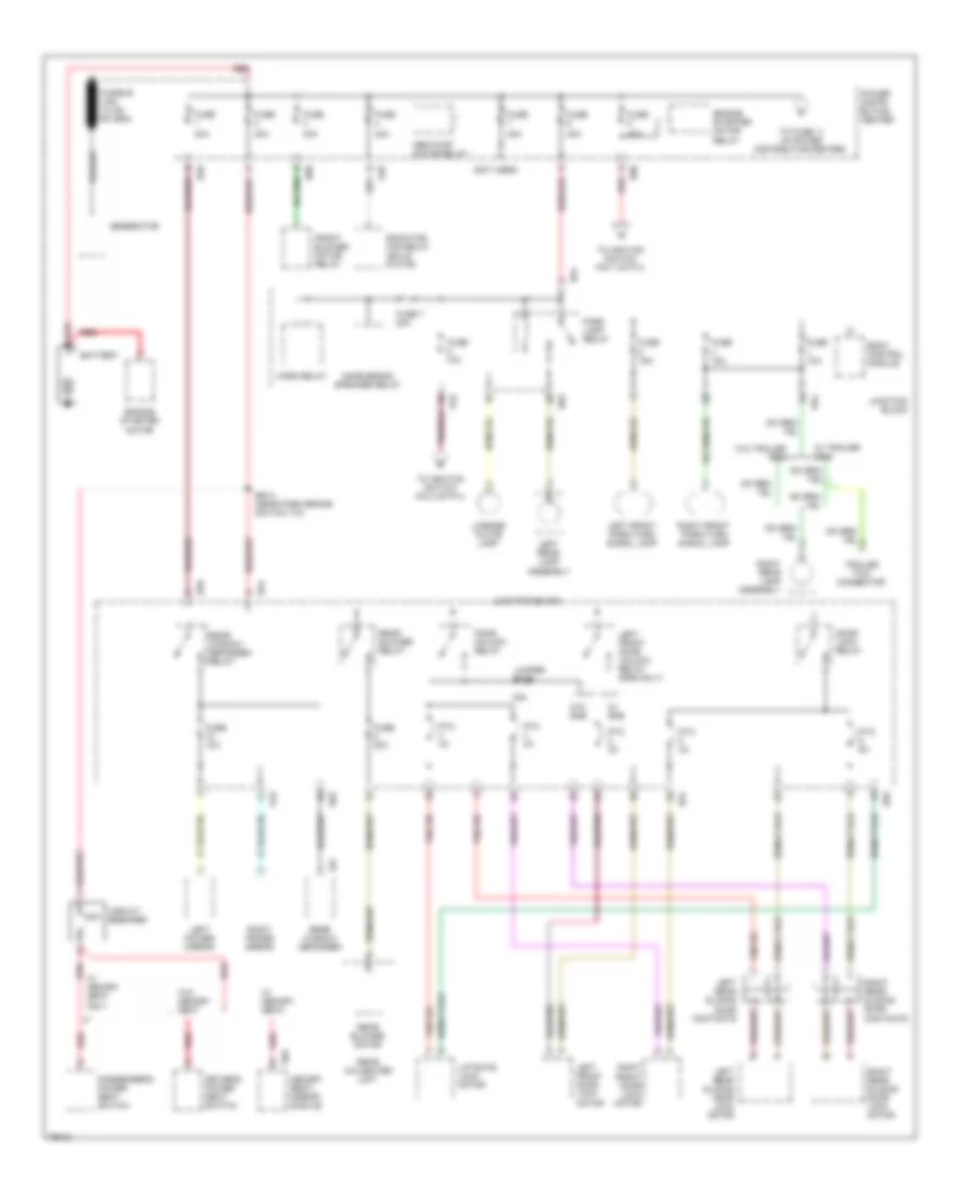 Power Distribution Wiring Diagram 1 of 4 for Chrysler Town  Country 1996