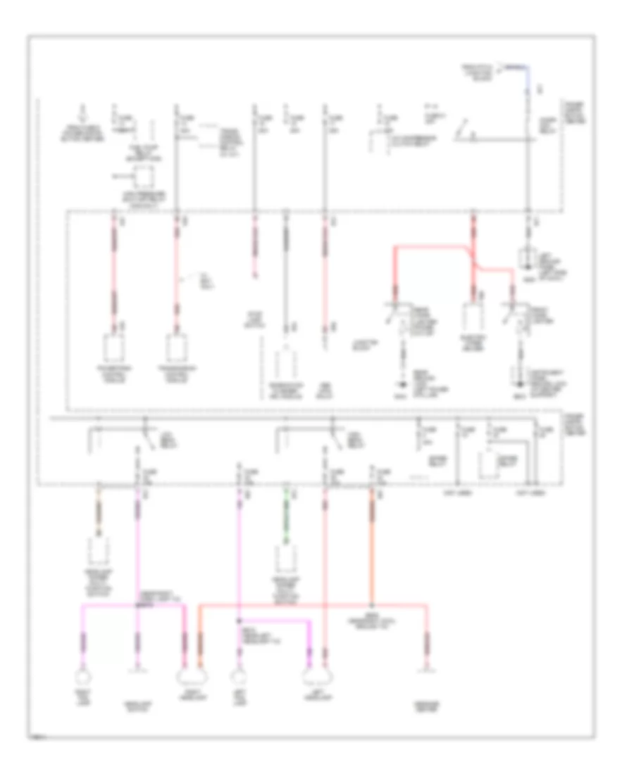 Power Distribution Wiring Diagram (3 of 4) for Chrysler Town  Country 1996