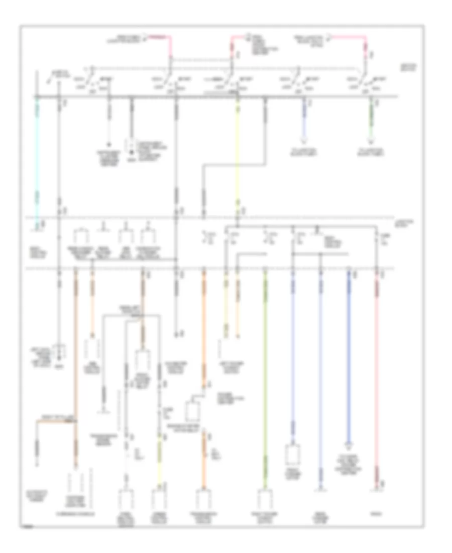 Power Distribution Wiring Diagram (4 of 4) for Chrysler Town  Country 1996