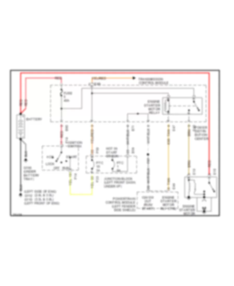 Starting Wiring Diagram for Chrysler Town  Country 1996