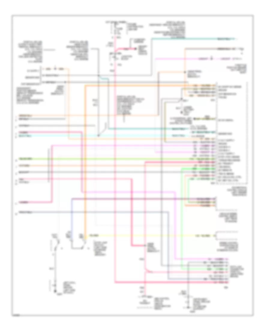 3.3L, Transmission Wiring Diagram (3 of 3) for Chrysler Town  Country 1996