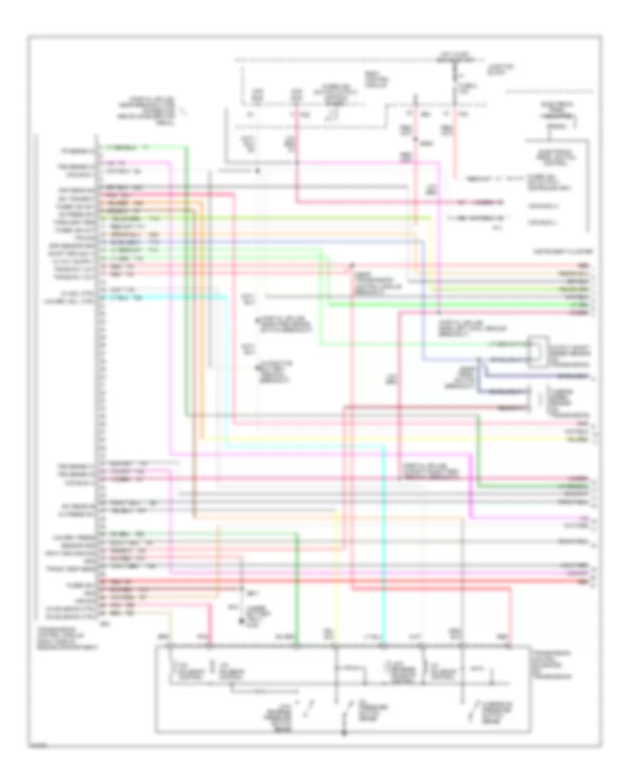 3.8L, Transmission Wiring Diagram (1 of 3) for Chrysler Town  Country 1996