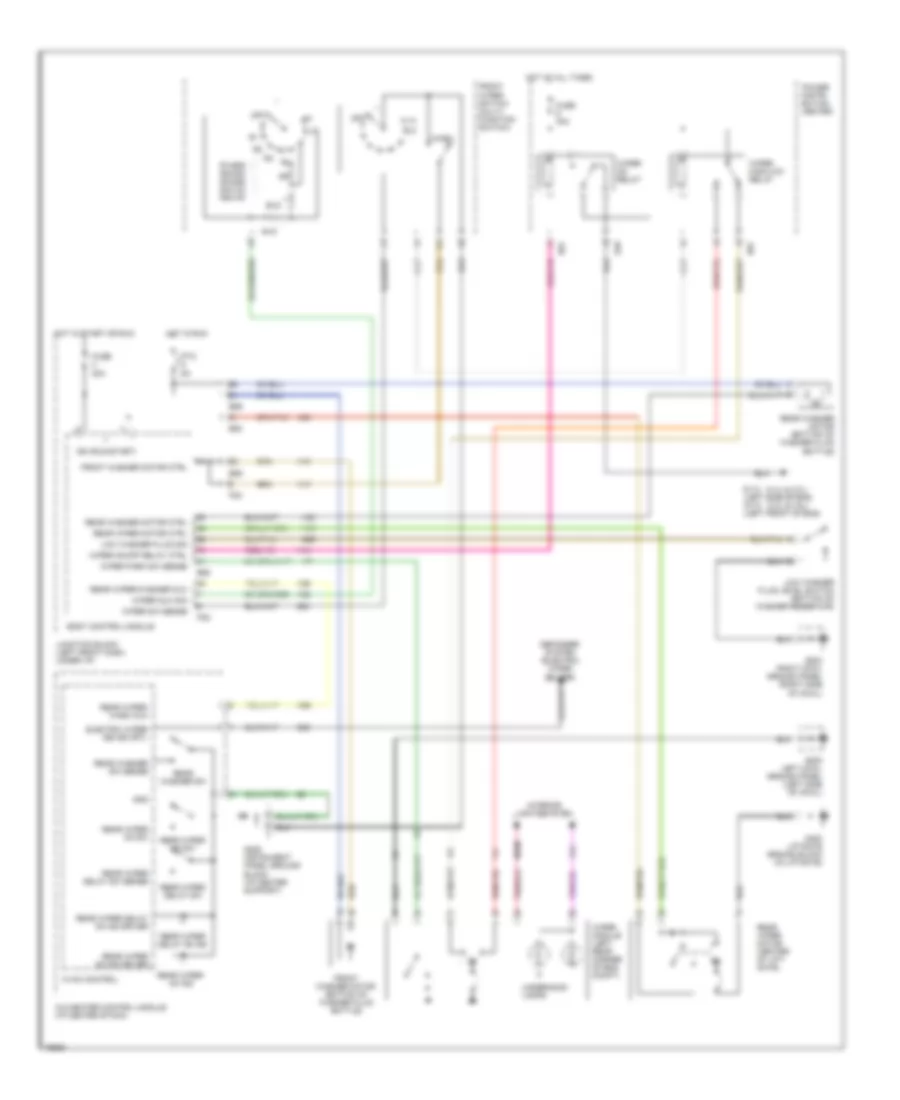 Wiper Washer Wiring Diagram for Chrysler Town  Country LX 1996