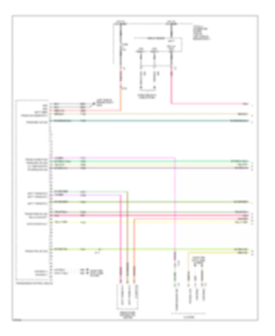 Transmission Wiring Diagram, 6 Speed with Dual Clutch (1 of 3) for Chrysler 200 S 2012