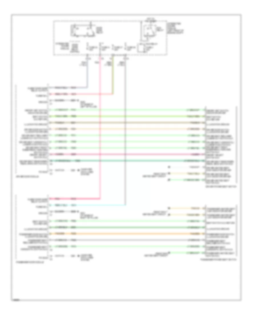 Power Seat Wiring Diagram for Chrysler Pacifica Limited 2005