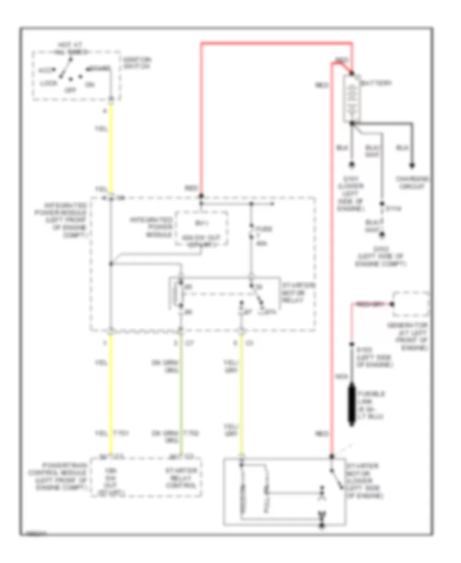 Starting Wiring Diagram for Chrysler Pacifica Limited 2005