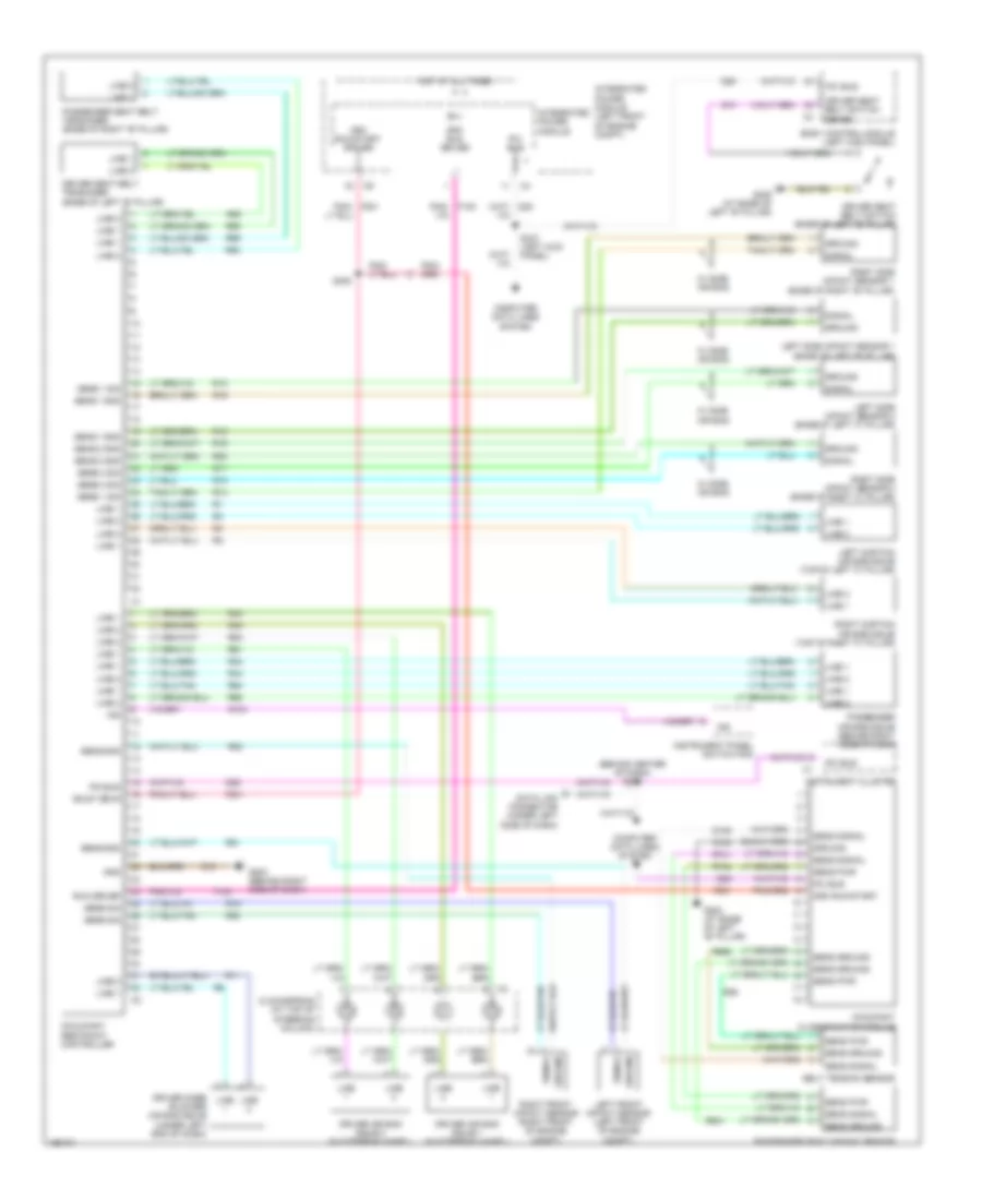 Supplemental Restraints Wiring Diagram for Chrysler Pacifica Limited 2005