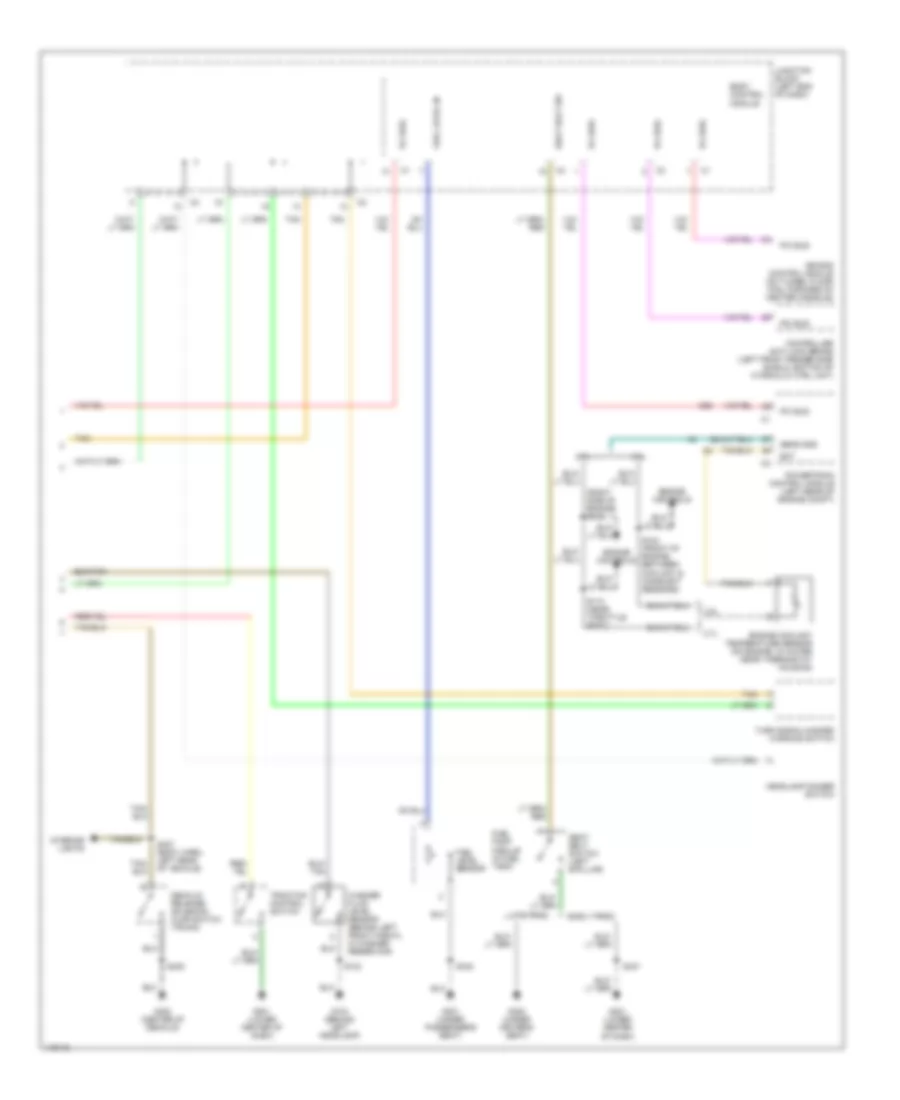 Instrument Cluster Wiring Diagram (2 of 2) for Chrysler Concorde LX 2002