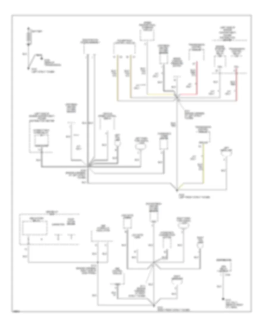 Ground Distribution Wiring Diagram 1 of 2 for Chrysler Cirrus LX 1997