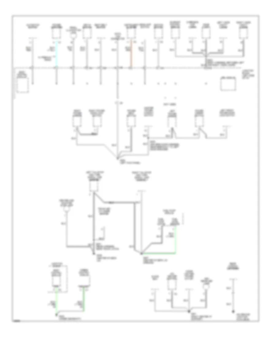 Ground Distribution Wiring Diagram 2 of 2 for Chrysler Cirrus LX 1997