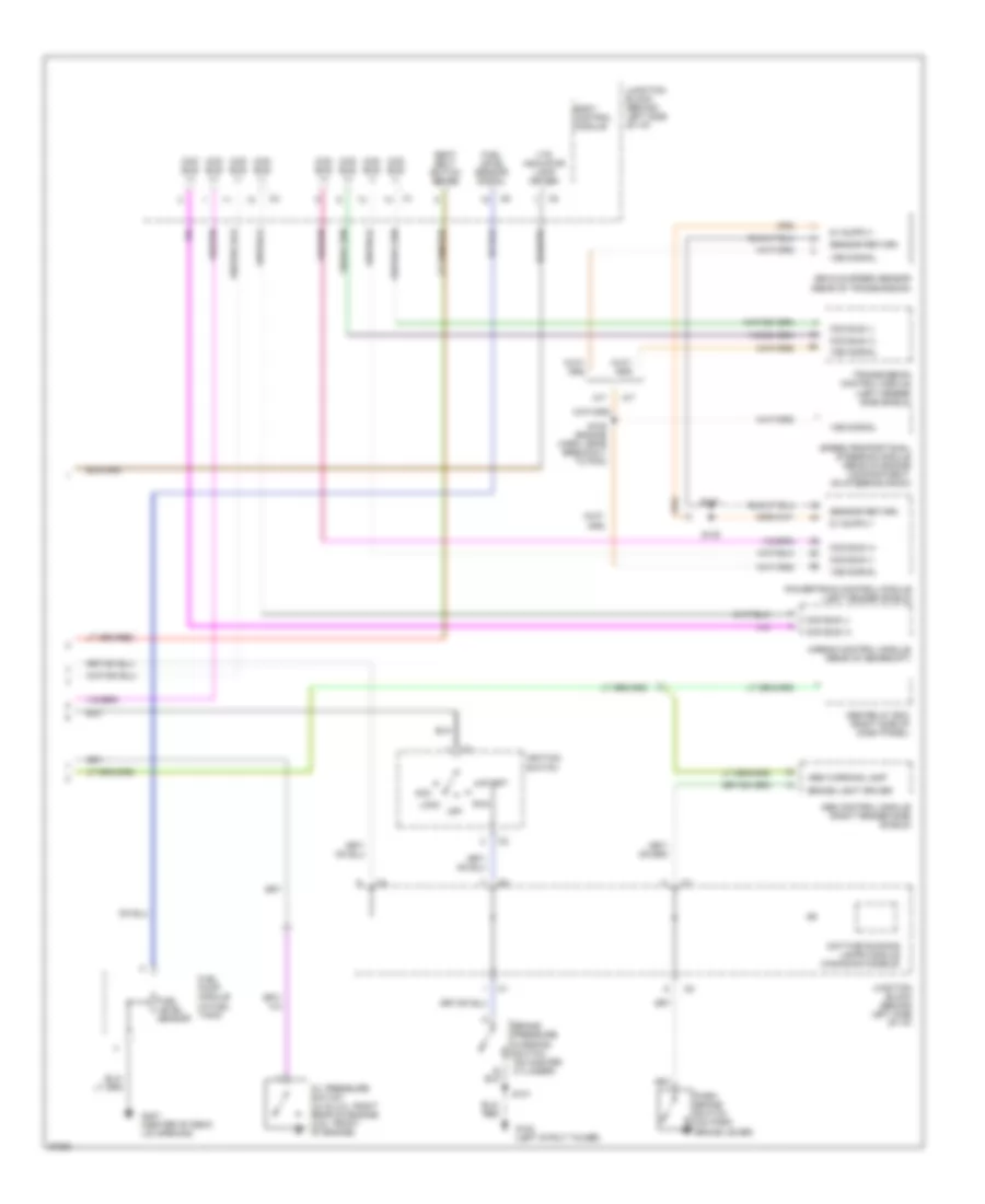 Instrument Cluster Wiring Diagram 2 of 2 for Chrysler Cirrus LX 1997