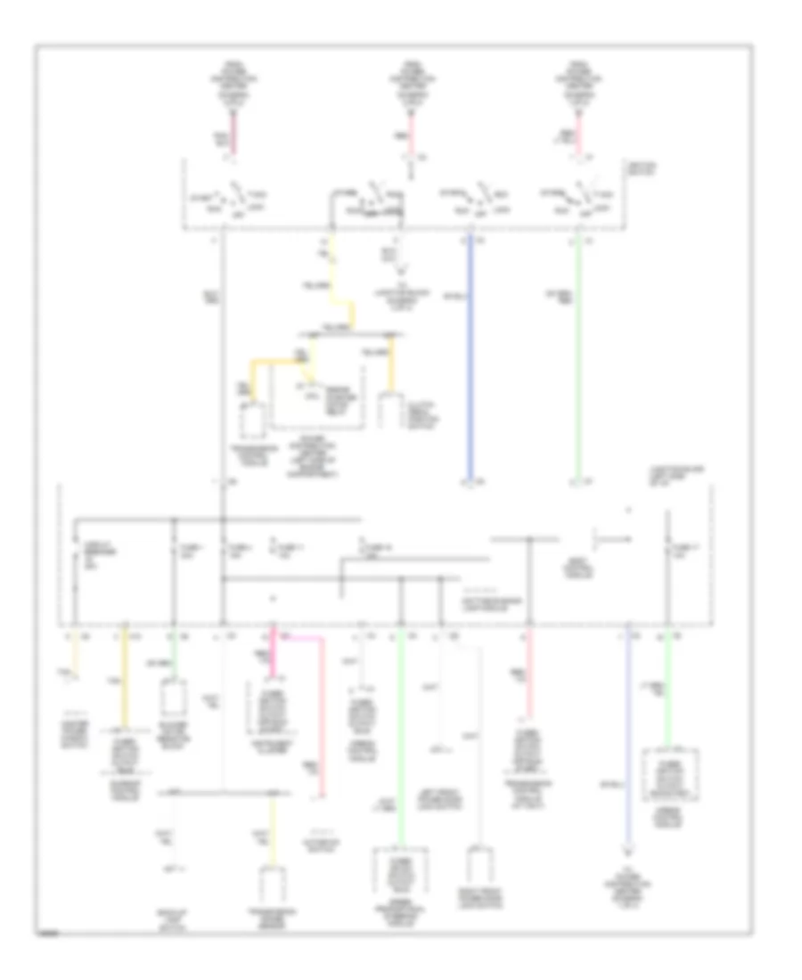 Power Distribution Wiring Diagram 3 of 4 for Chrysler Cirrus LX 1997