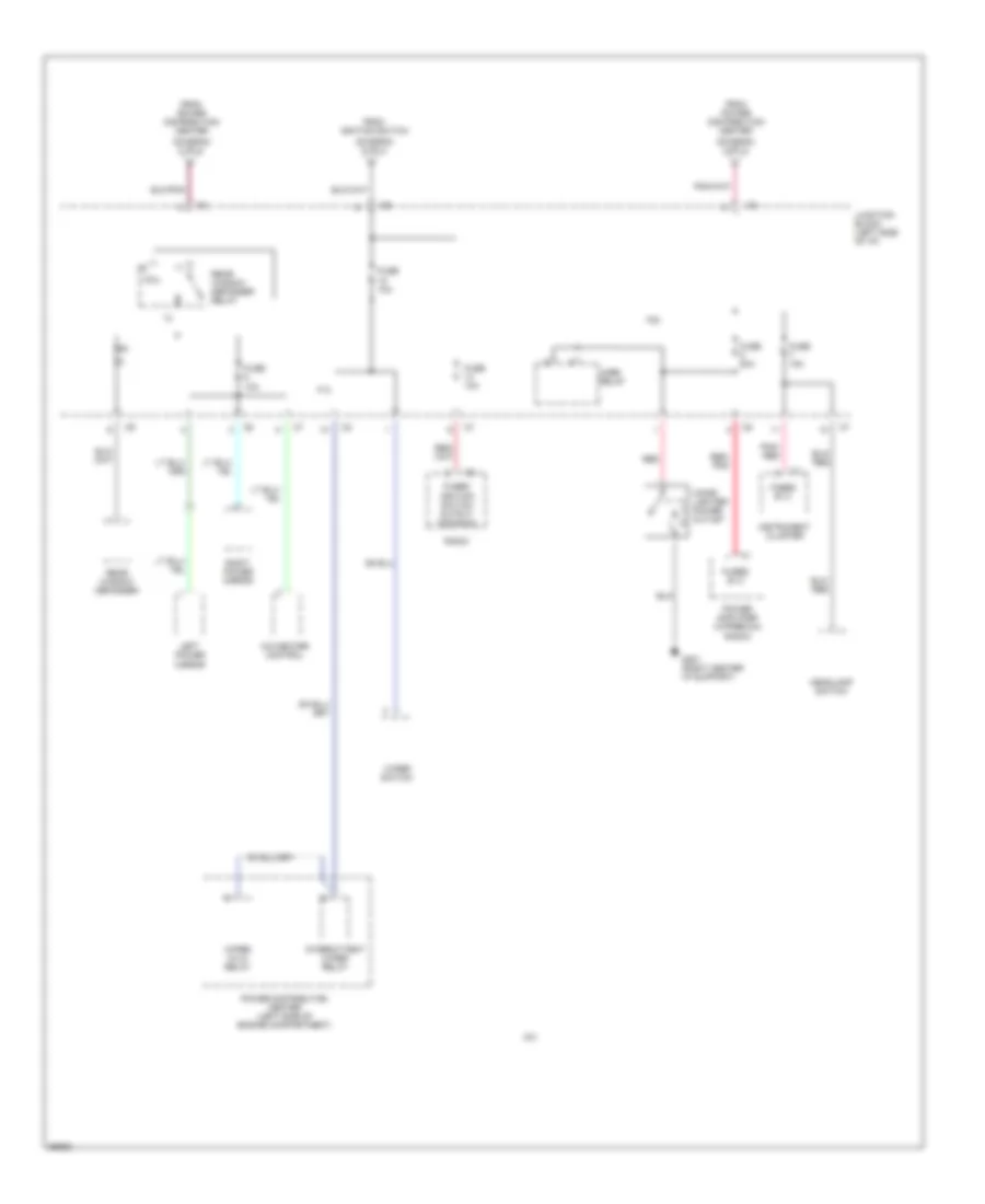 Power Distribution Wiring Diagram 4 of 4 for Chrysler Cirrus LX 1997