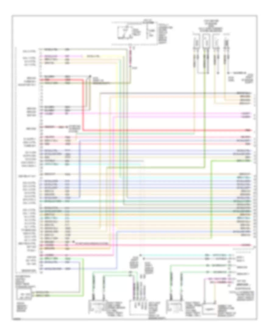 5.7L, Engine Performance Wiring Diagram (1 of 4) for Chrysler 300 Touring 2009