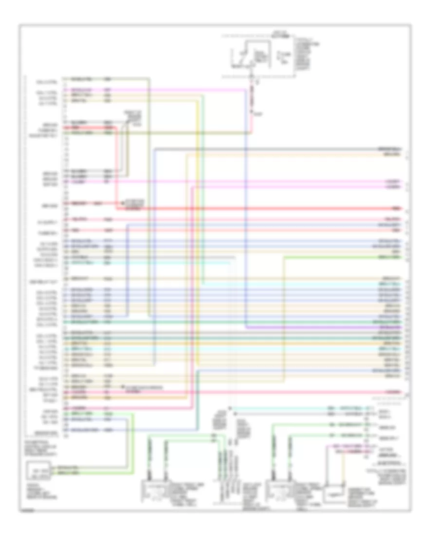 6.1L, Engine Performance Wiring Diagram (1 of 4) for Chrysler 300 Touring 2009
