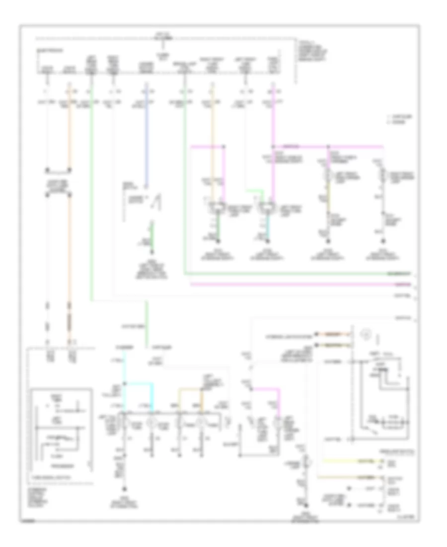 Exterior Lamps Wiring Diagram, Except 300C (1 of 2) for Chrysler 300 Touring 2009