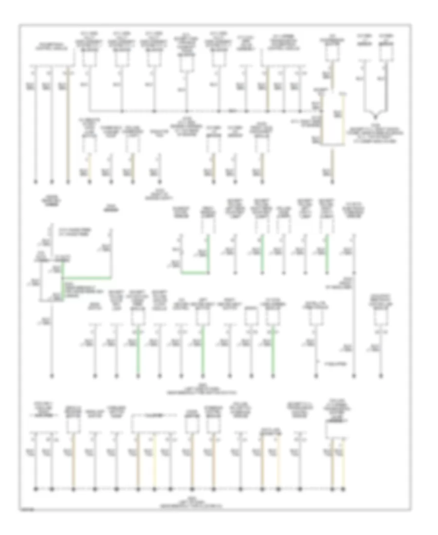 Ground Distribution Wiring Diagram (2 of 4) for Chrysler 300 Touring 2009