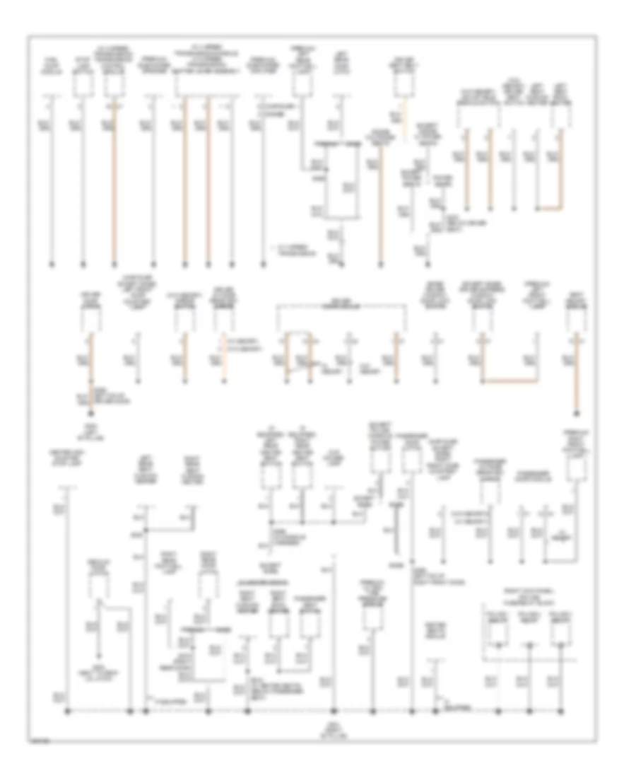 Ground Distribution Wiring Diagram 3 of 4 for Chrysler 300 Touring 2009