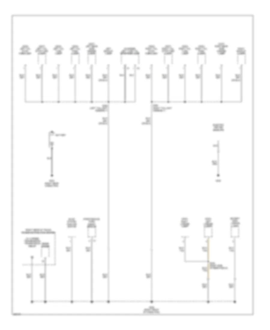 Ground Distribution Wiring Diagram 4 of 4 for Chrysler 300 Touring 2009