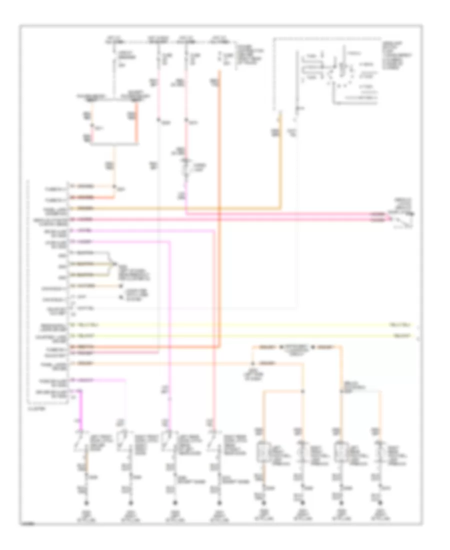 Courtesy Lamps Wiring Diagram 1 of 2 for Chrysler 300 Touring 2009