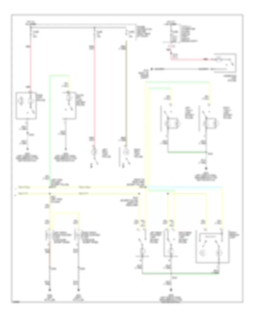 Courtesy Lamps Wiring Diagram 2 of 2 for Chrysler 300 Touring 2009