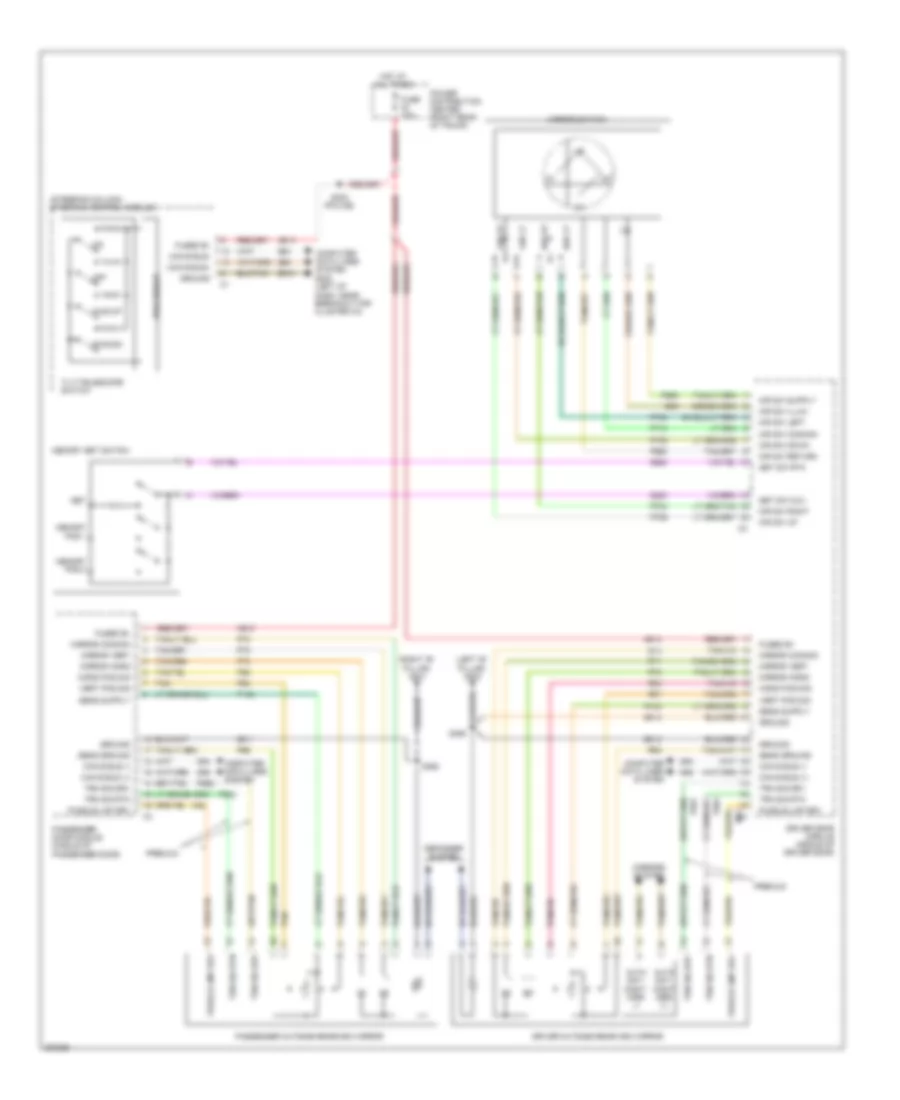 Memory Systems Wiring Diagram 1 of 2 for Chrysler 300 Touring 2009