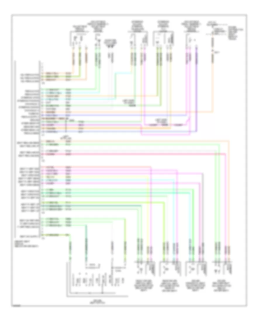 Memory Systems Wiring Diagram 2 of 2 for Chrysler 300 Touring 2009