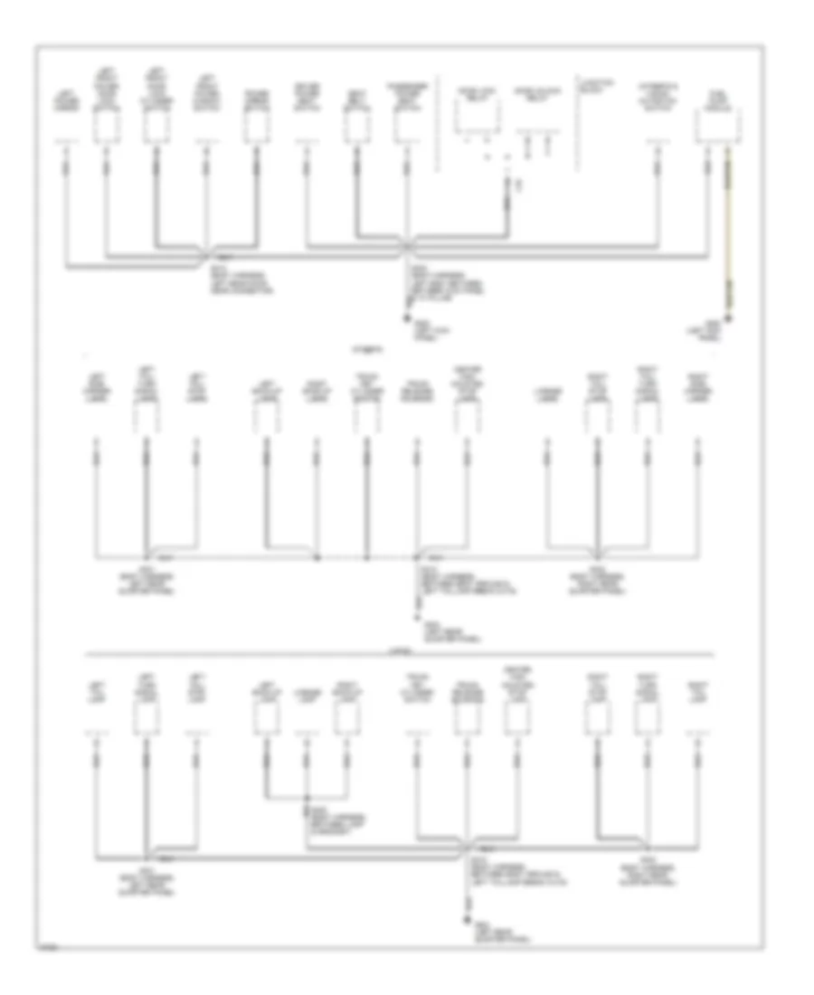 Ground Distribution Wiring Diagram 3 of 4 for Chrysler Concorde LX 1997