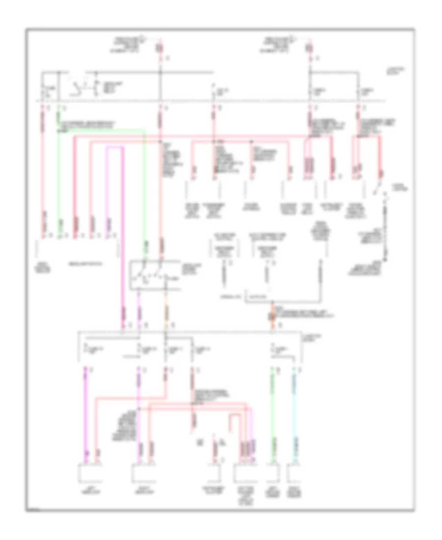Power Distribution Wiring Diagram 4 of 4 for Chrysler Concorde LX 1997