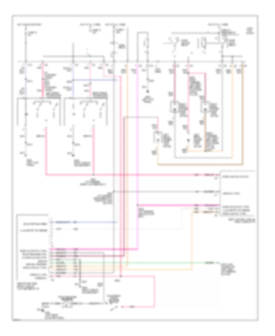 Keyless Entry Wiring Diagram for Chrysler Concorde LXi 1997