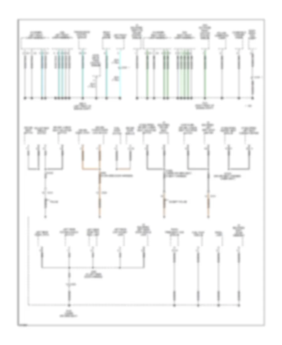 Ground Distribution Wiring Diagram 1 of 5 for Chrysler 300 2012