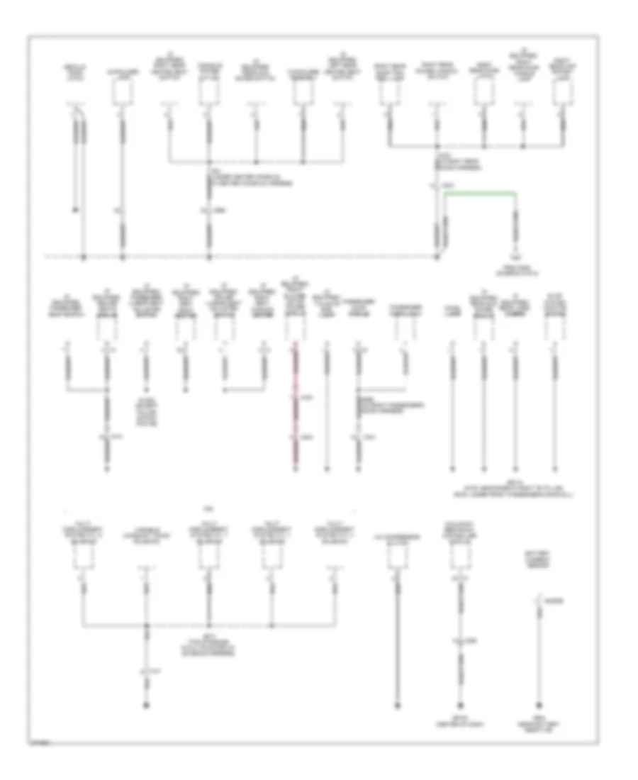 Ground Distribution Wiring Diagram 4 of 5 for Chrysler 300 2012