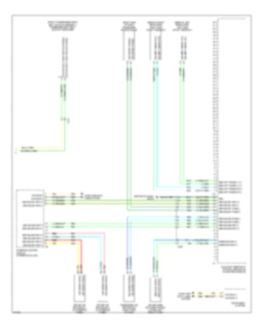 Supplemental Restraints Wiring Diagram 3 of 3 for Chrysler 300 2012