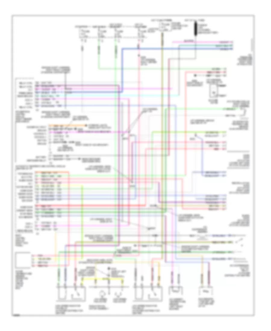 Air Conditioning Wiring Diagrams Auto A C for Chrysler LHS 1997