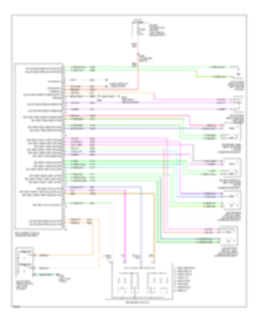 Memory Systems Wiring Diagram 1 of 2 for Chrysler Aspen Limited 2009