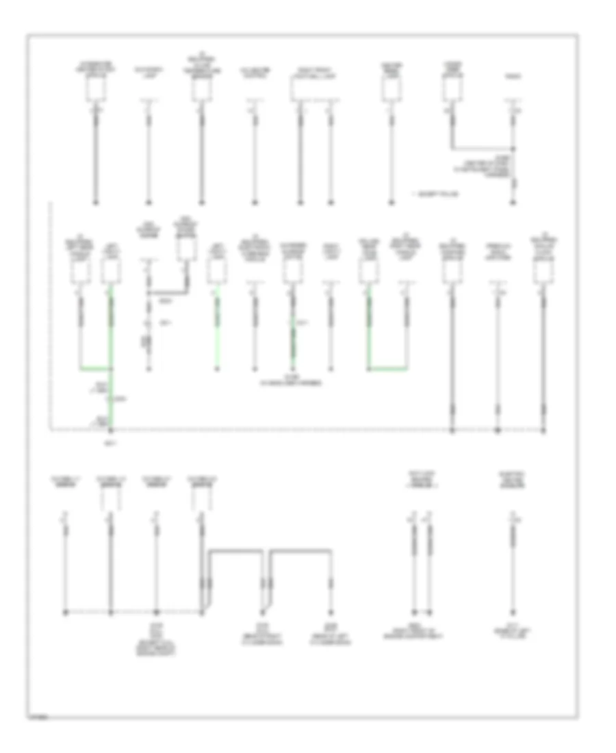 Ground Distribution Wiring Diagram 3 of 5 for Chrysler 300 C 2012