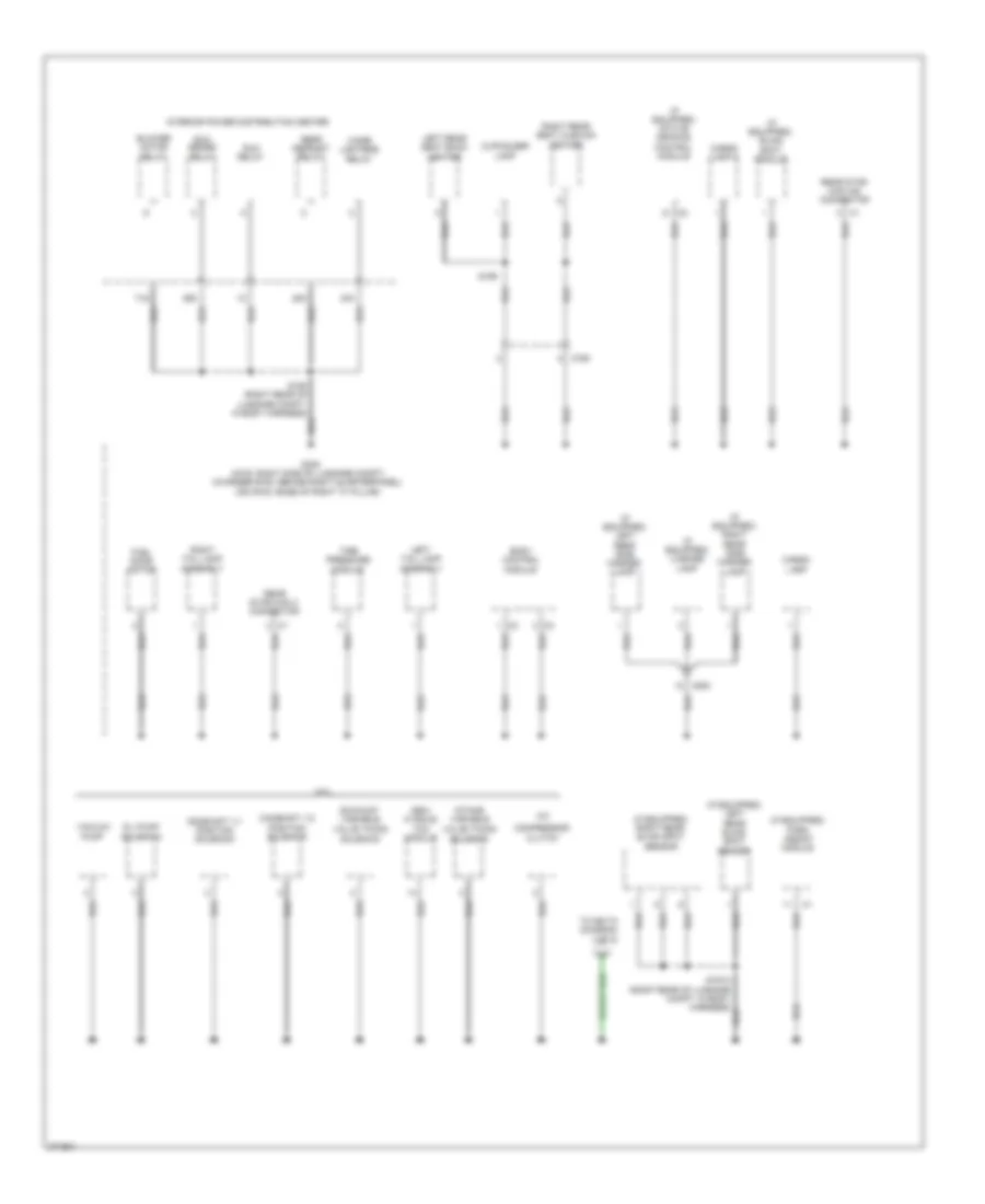 Ground Distribution Wiring Diagram 5 of 5 for Chrysler 300 C 2012