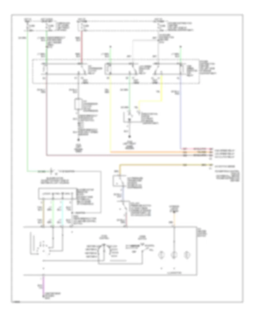 Manual AC Wiring Diagram for Chrysler PT Cruiser Touring 2002