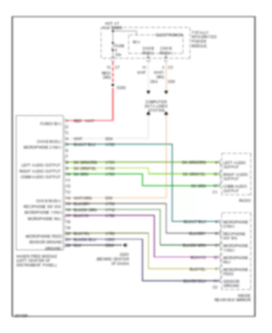 Navigation Wiring Diagram for Chrysler PT Cruiser Touring 2007