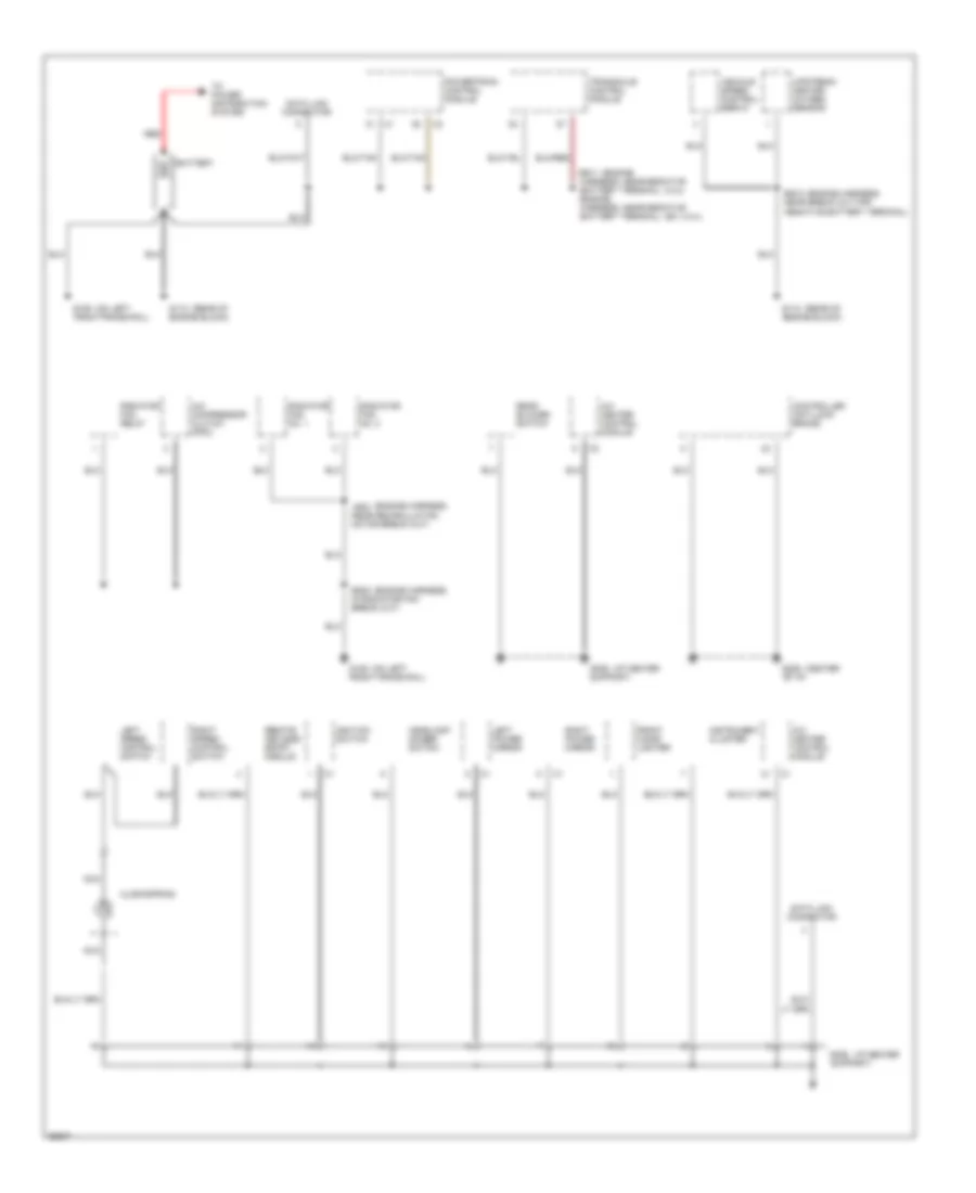 Ground Distribution Wiring Diagram 1 of 3 for Chrysler Town  Country LX 1997