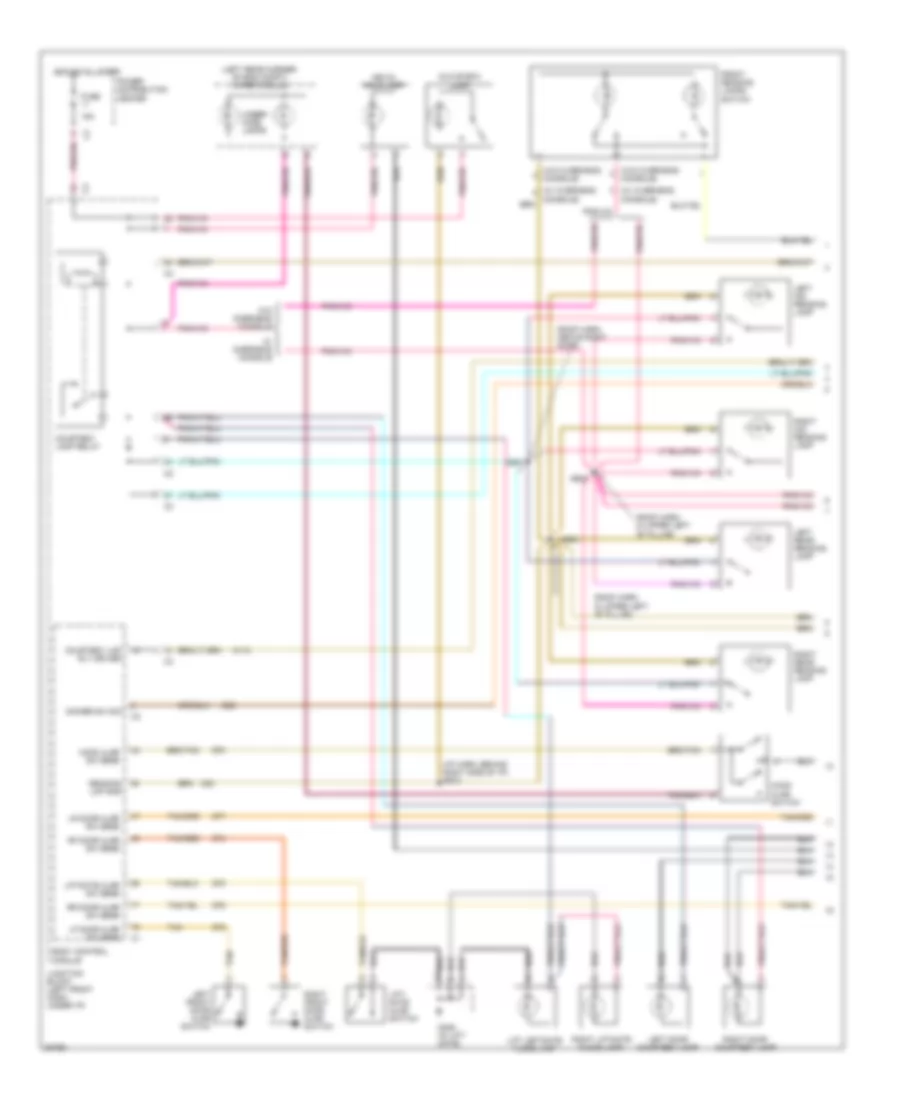 Interior Light Wiring Diagram 1 of 2 for Chrysler Town  Country LX 1997
