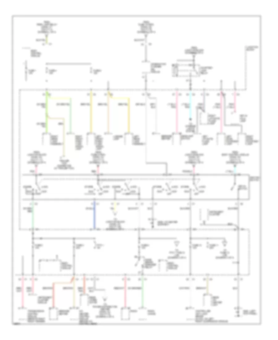 Power Distribution Wiring Diagram 3 of 4 for Chrysler Town  Country LX 1997